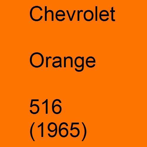 Chevrolet, Orange, 516 (1965).